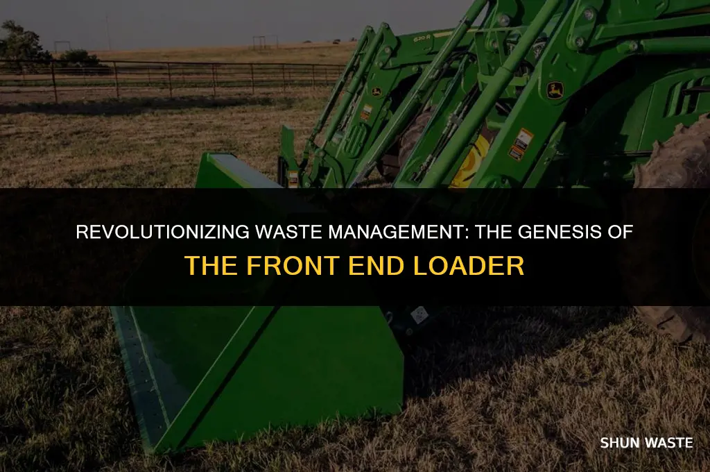 who invented the front end loader for waste management
