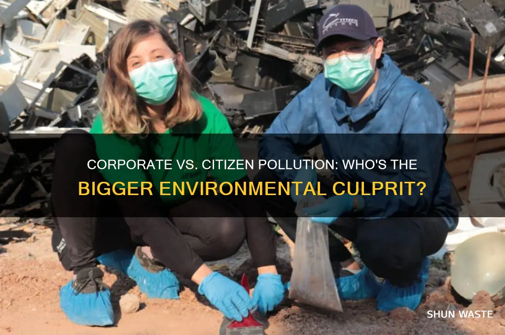 who pollutes more companies or citizens