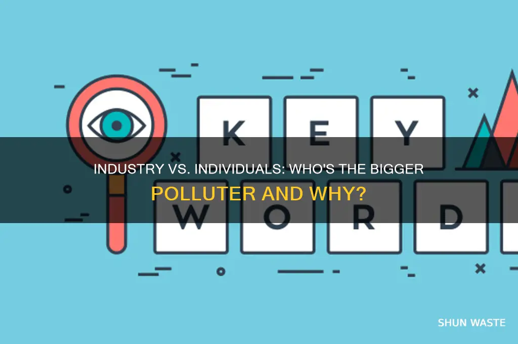 who pollutes more industry or people