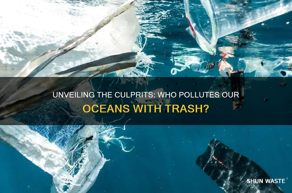 who pollutes the ocean with trash
