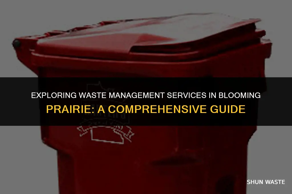 who provides waste management in blooming prairie