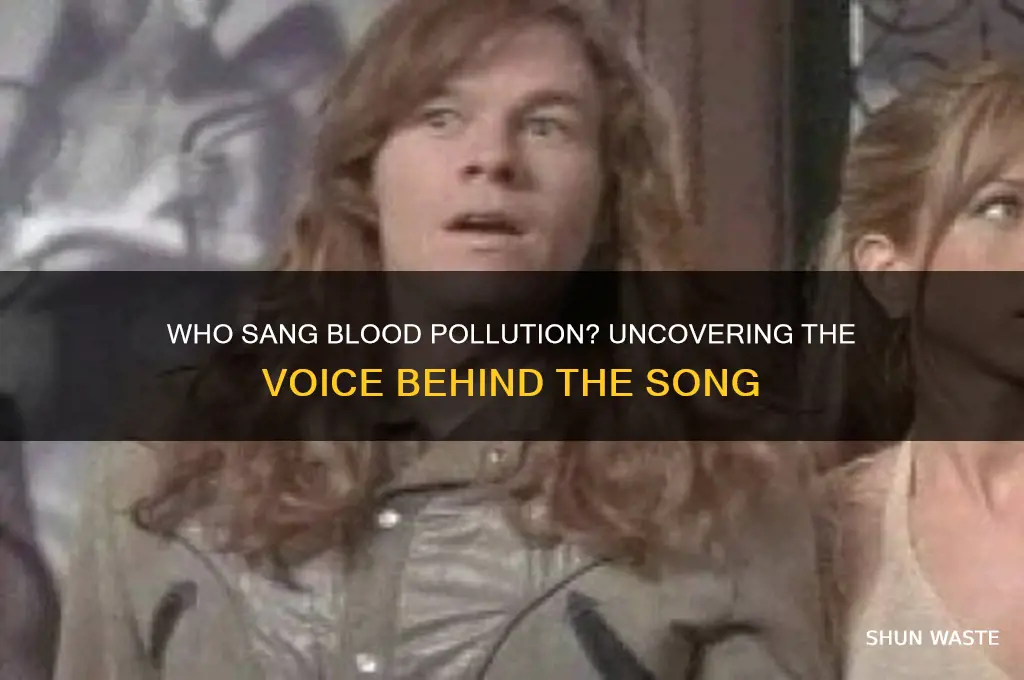 who sang blood pollution