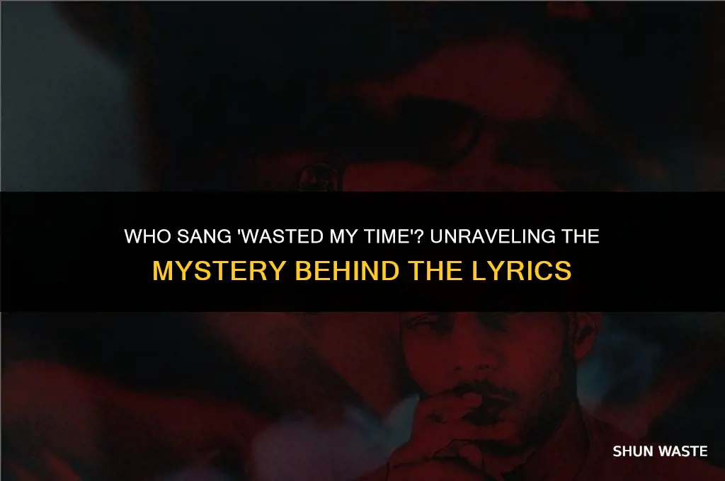 who sang wasted my time