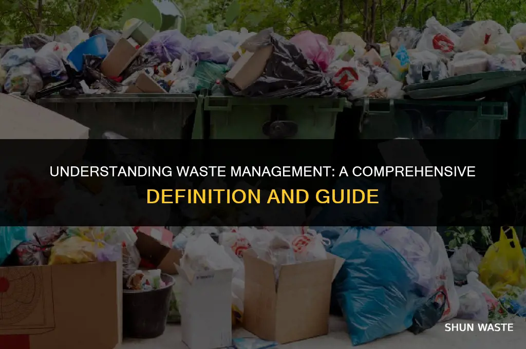 who waste management definition