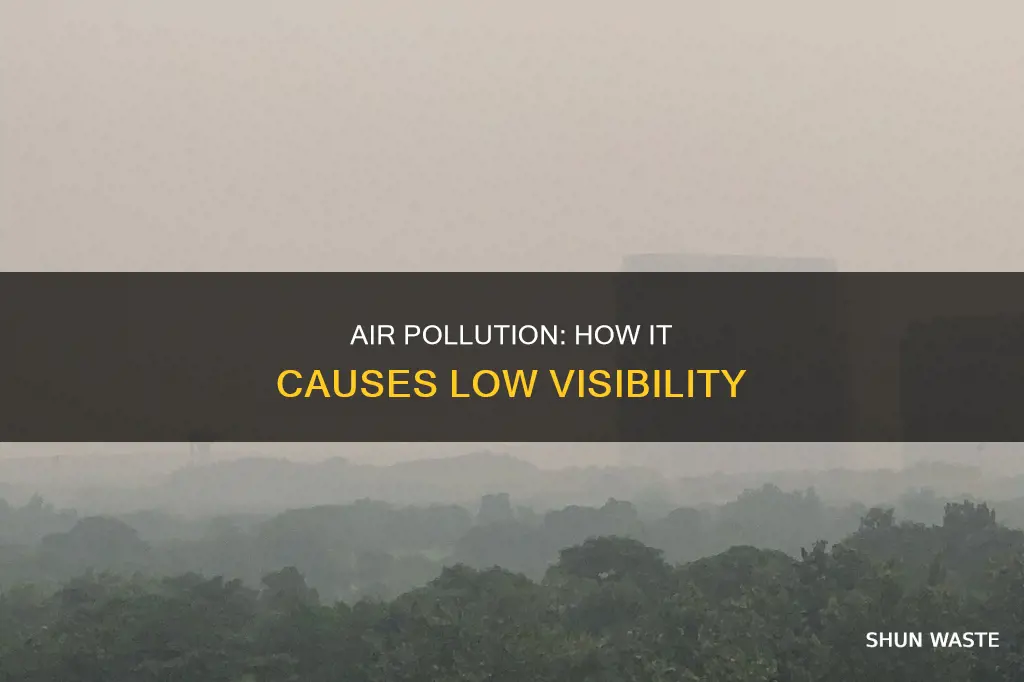 why air pollution related with low visibility