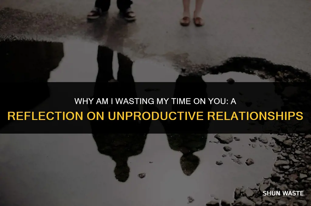 why am i wasting my time on you