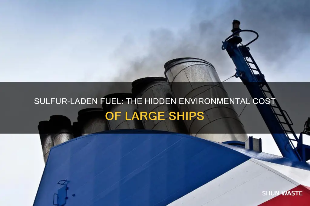 why are large ships such polluters sulfure oil