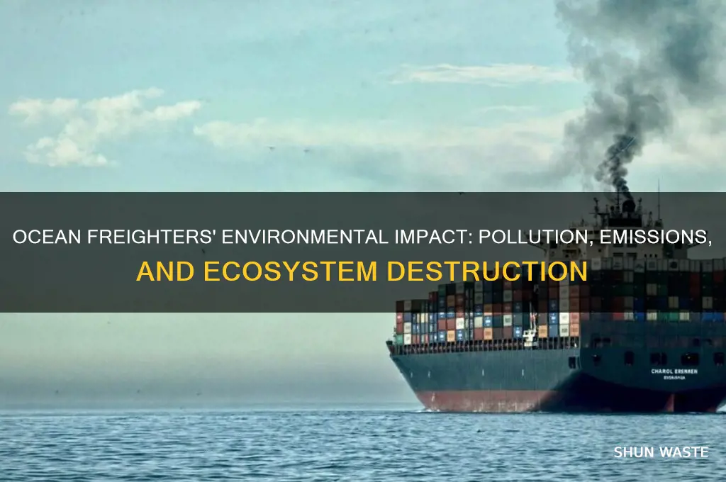why are ocean frieghters bad for the environment