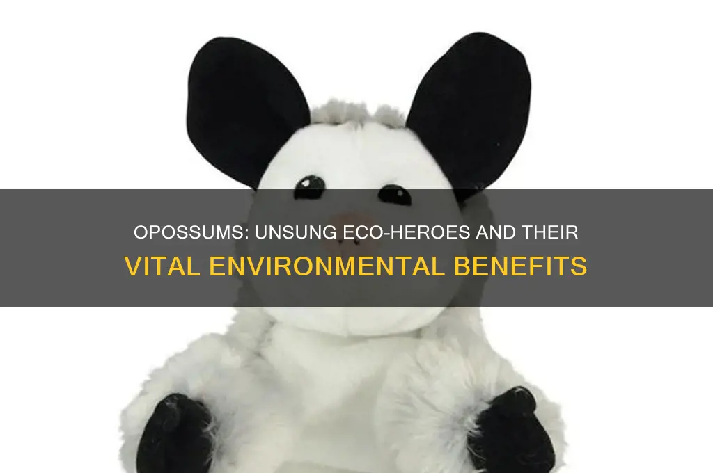why are opossums good for the environment