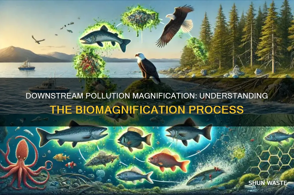 why are pollutants magnified as they move downstream