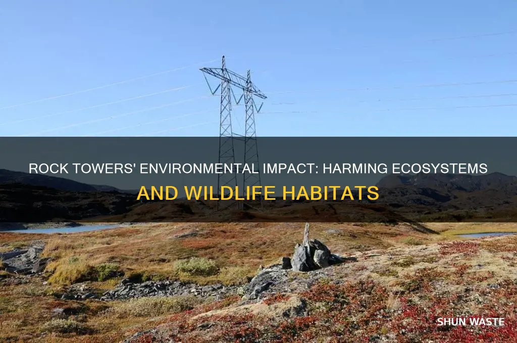 why are rock towers bad for the environment
