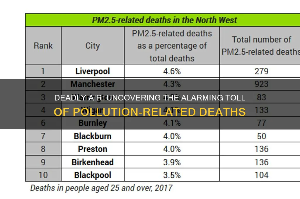 why are there so many deaths due to pollution