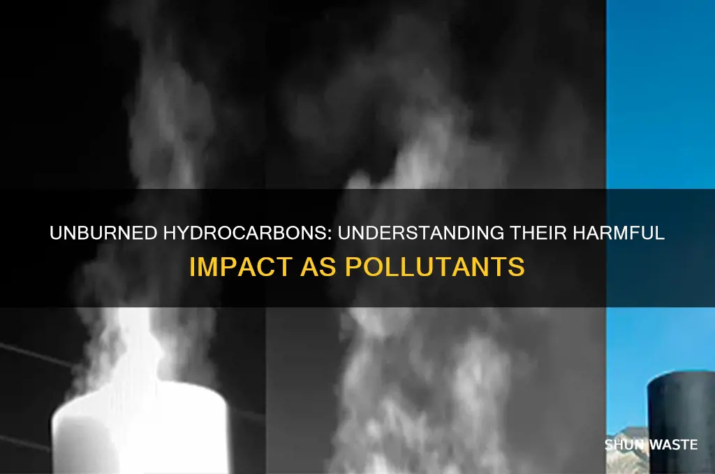 why are unburned hydrocarbons classed as a pollutant