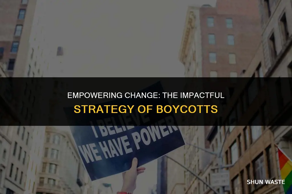 why boycots are never wasted time nor effort