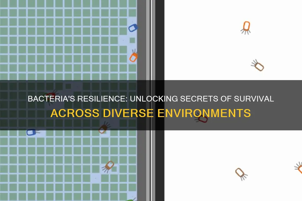 why can bacteria survive in almost all environments