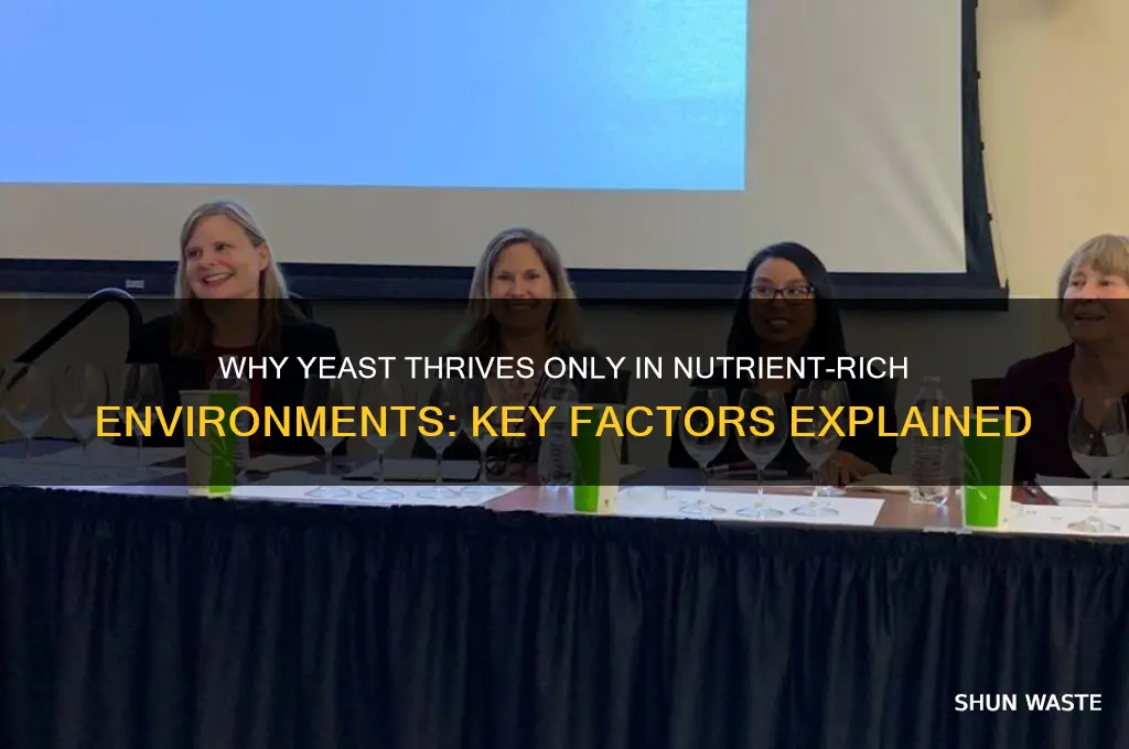 why can yeast only live in nutrient rich environments