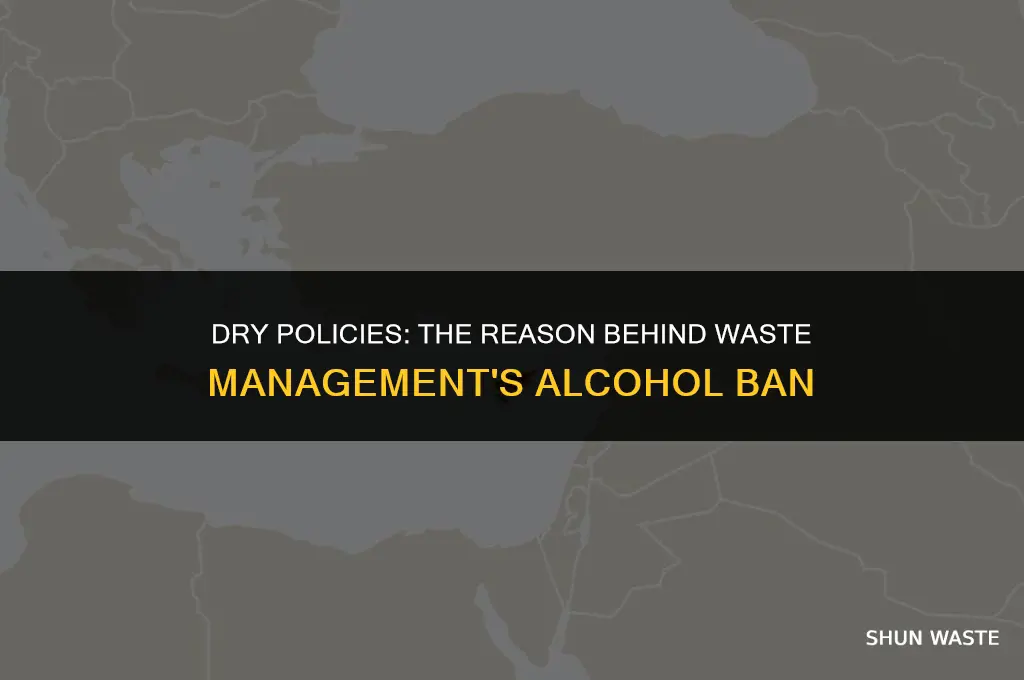 why did they stop selling alcohol at waste management