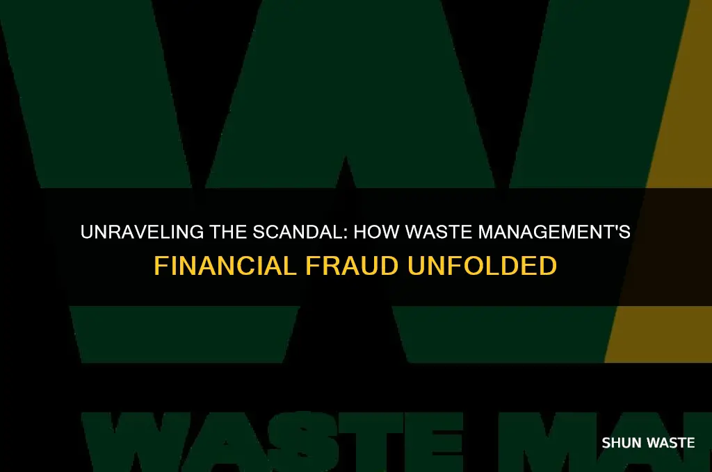 why did waste management cook the books