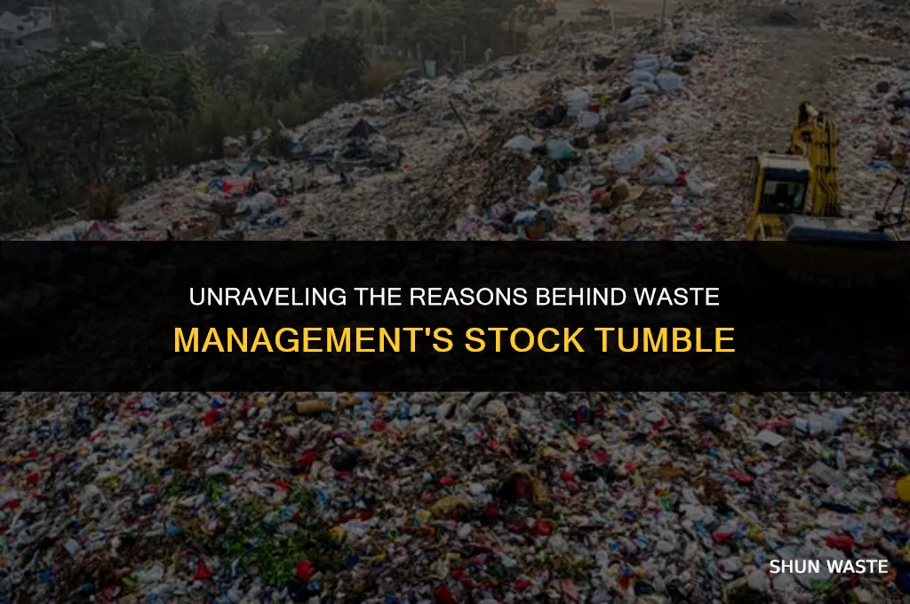 why did waste management stock drop