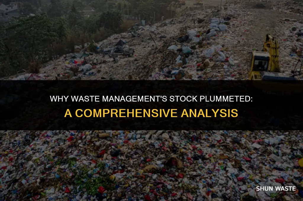 why did waste management tlstock drop