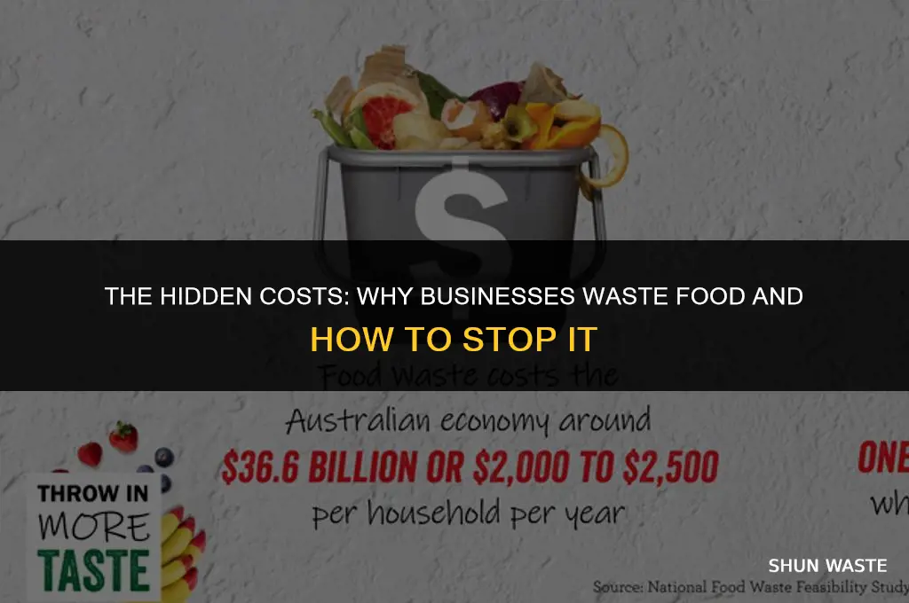 why do businesses waste food