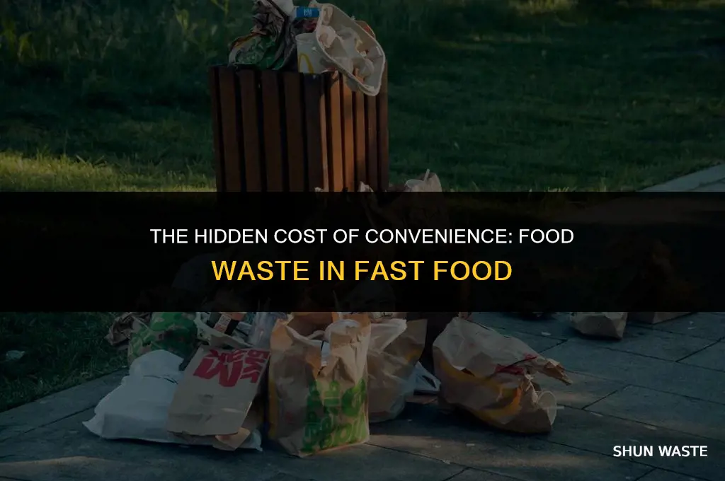 why do fast food places waste food