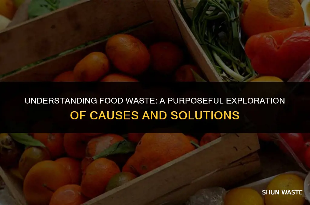 why do people waste food on ourpose
