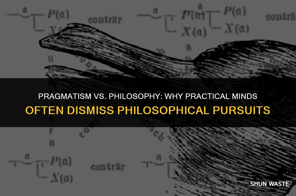why do practical persons find philosophy a waste of time