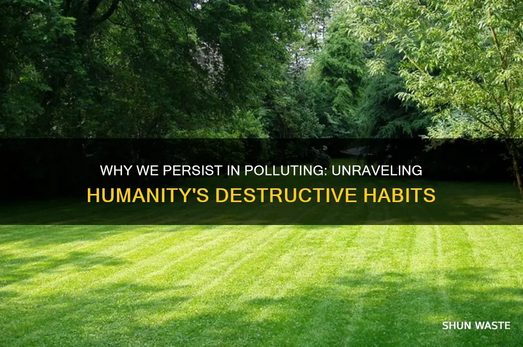 why do we keep polluting