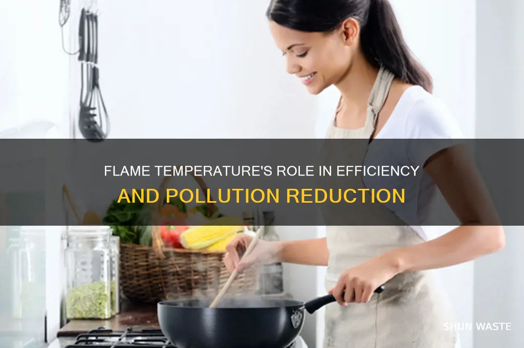 why does flame temperature impact efficiency and pollutants