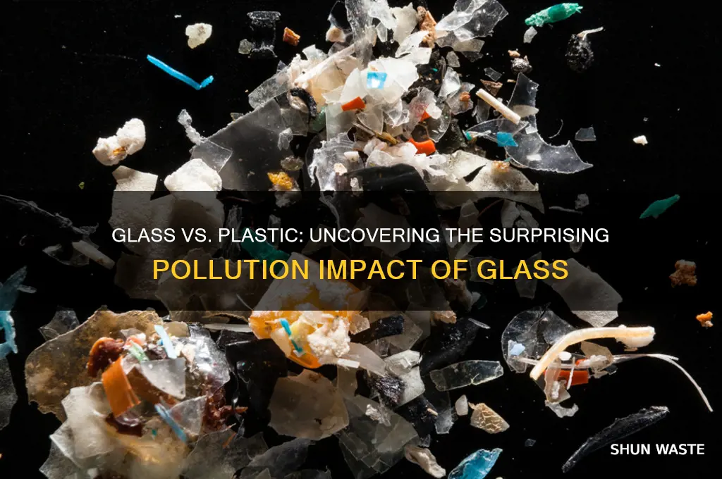 why does glass give off more pollution than plastic