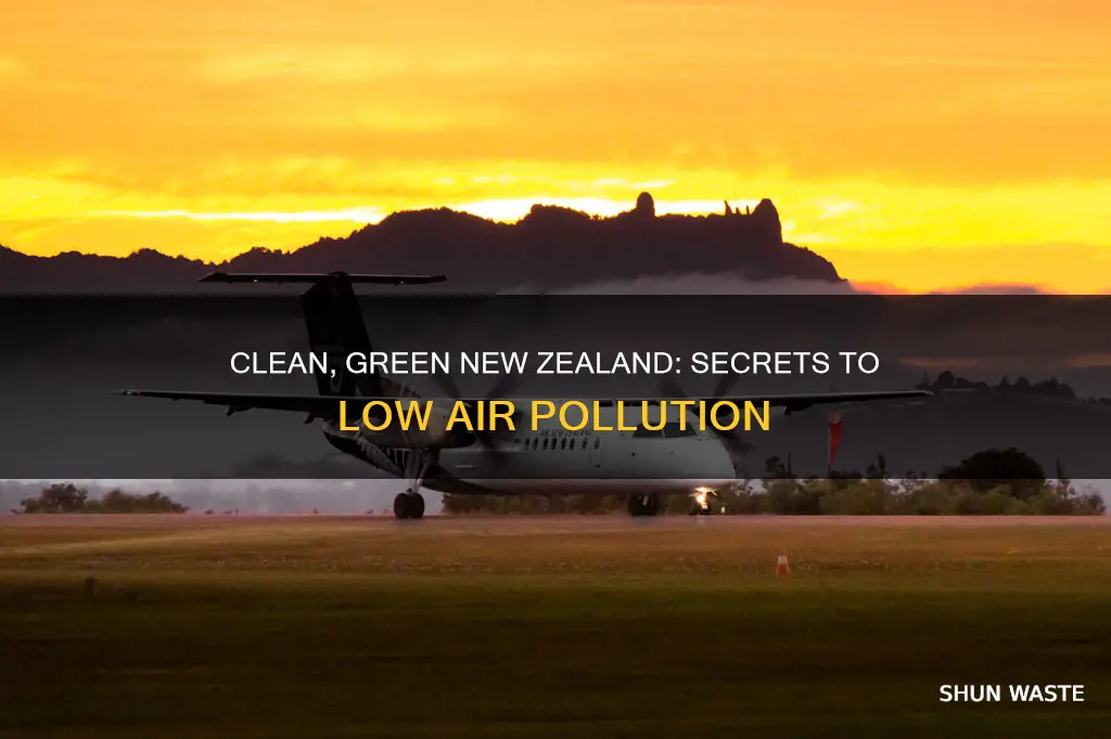 why does new zealand have low air pollution