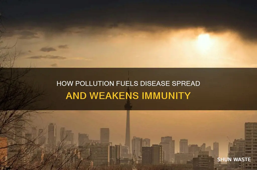 why does pollution support disease