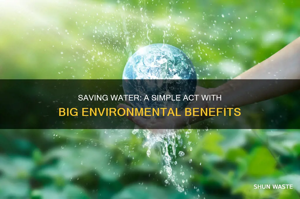 why does saving water help the environment