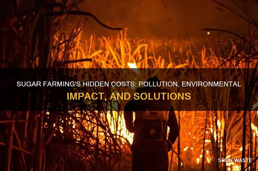 why does sugar farming pollution