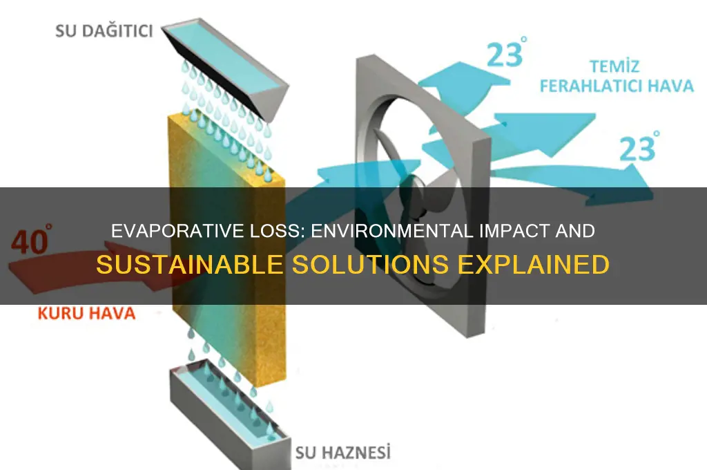 why evaporative loss is bad for environment