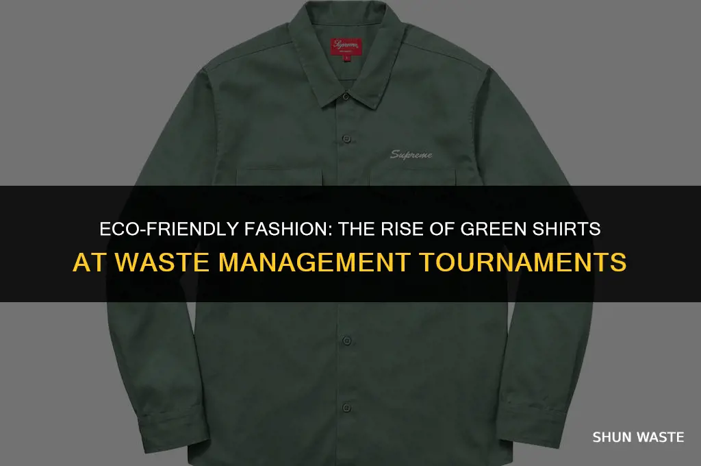 why green shirts at waste management tournament