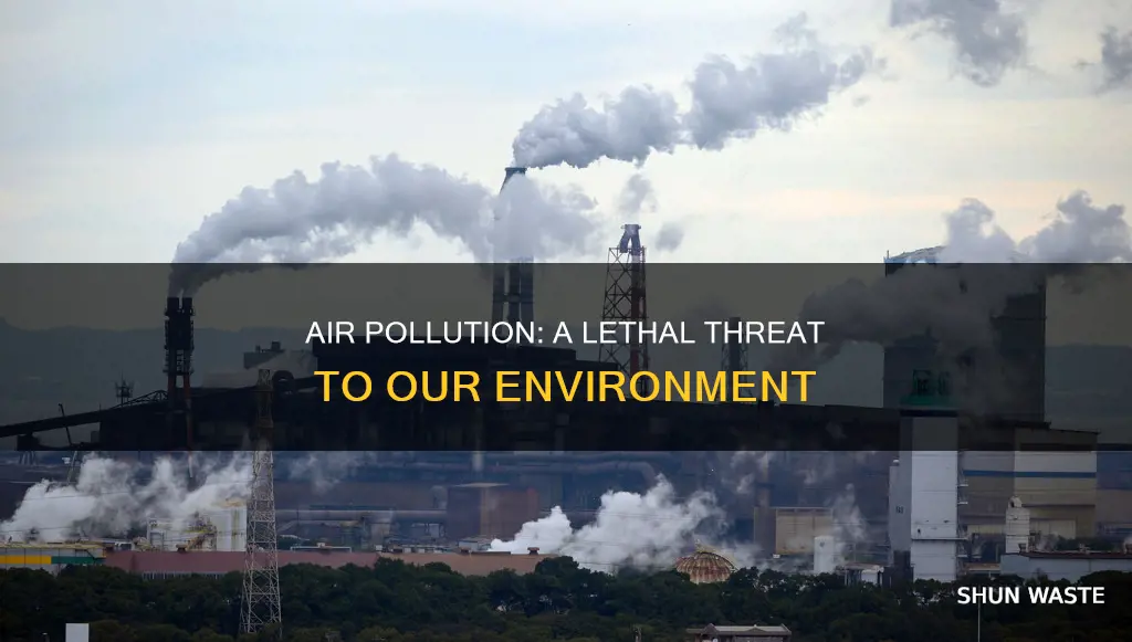 why is air pollution a serious threat to our environment