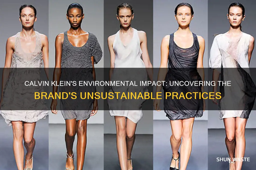 why is calvin klein bad for the environment