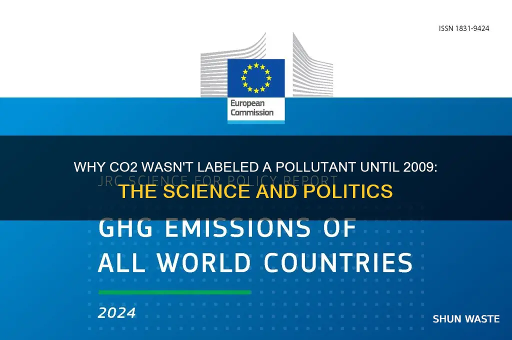 why is carbon dioxide not considered a pollutant until 2009