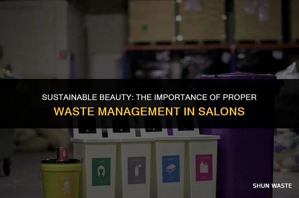 why is correct waste management important in a salon