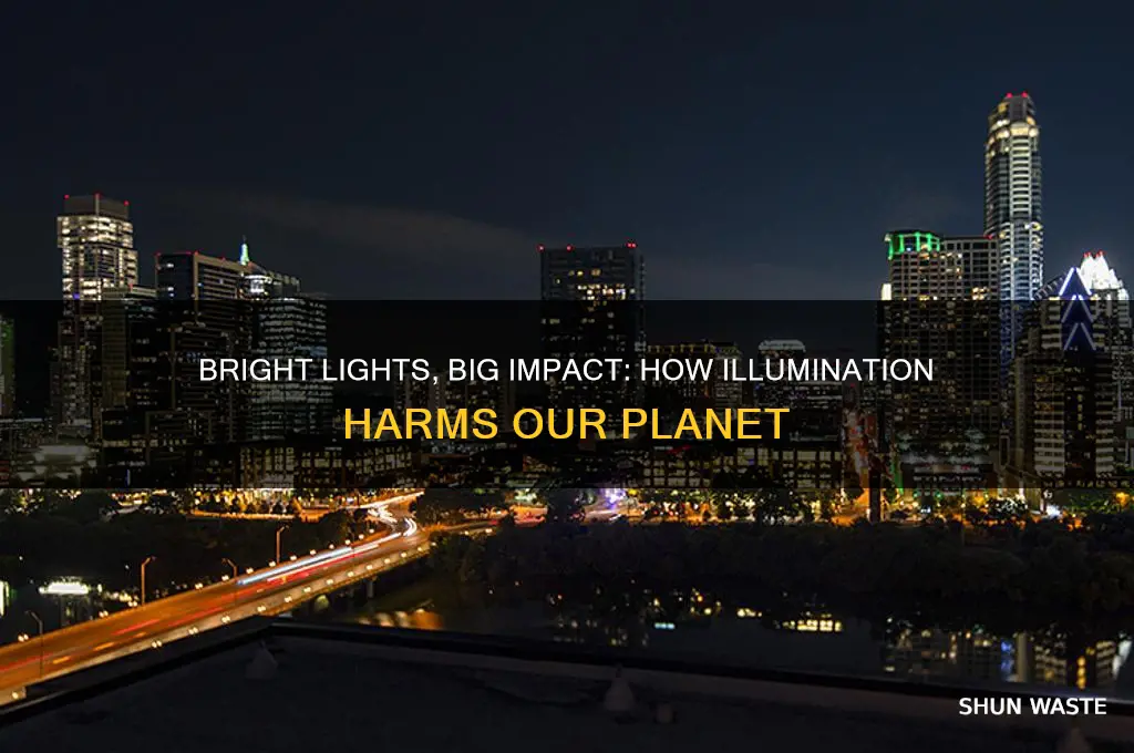 why is having lights on bad for the environment