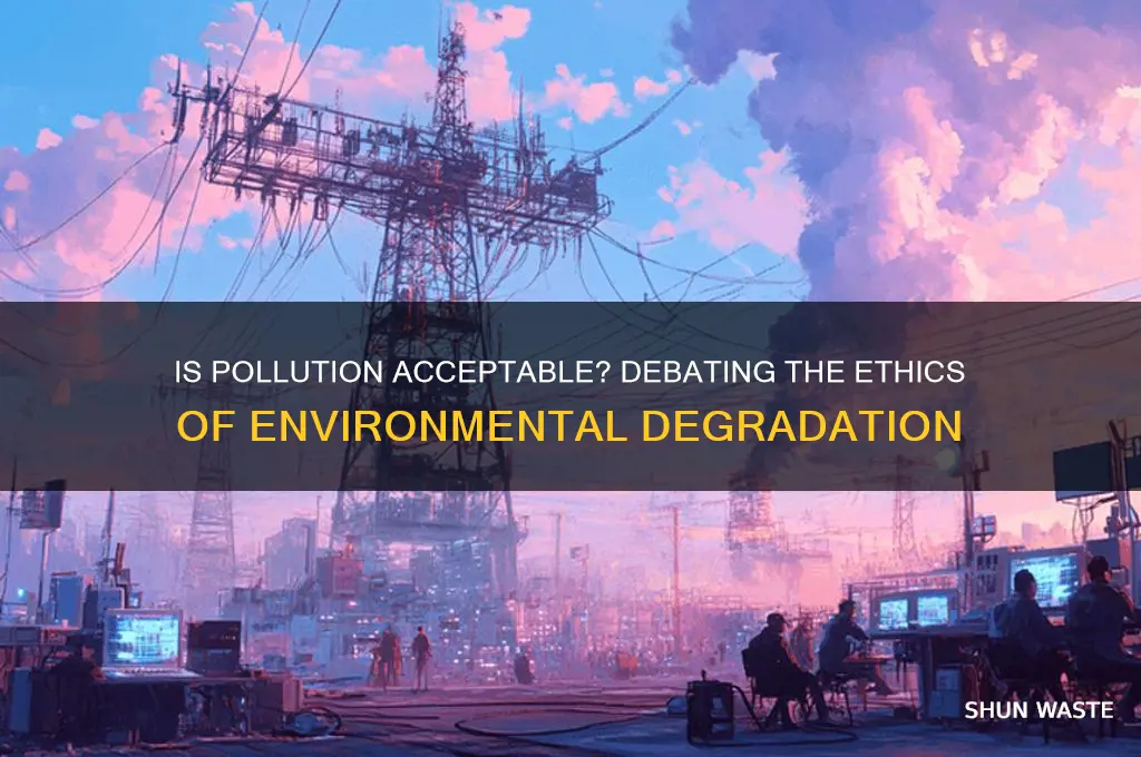 why is it okay to pollute