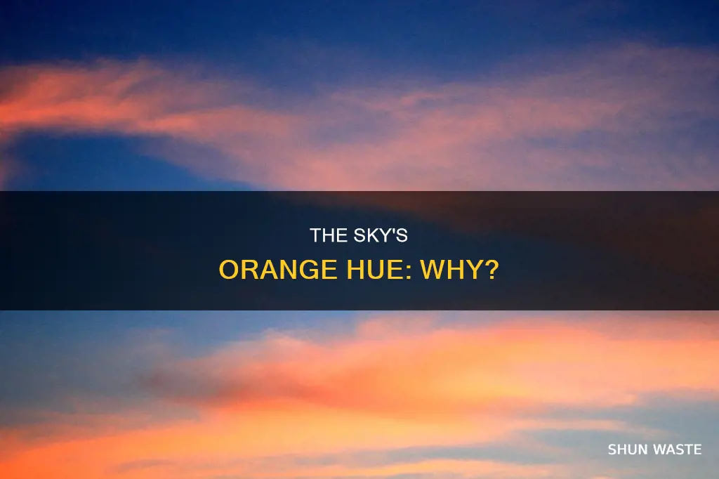 why is it orange outside right now