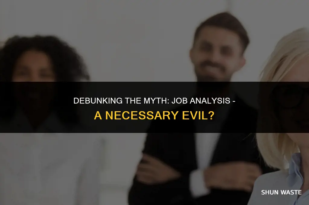 why is job analysis a waste of time