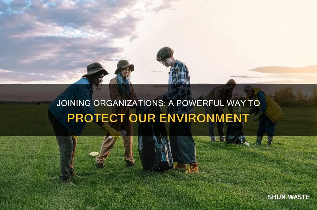 why is joining organization helpful to the environment