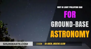 Light Pollution's Impact: How Artificial Light Hinders Ground-Based Astronomy