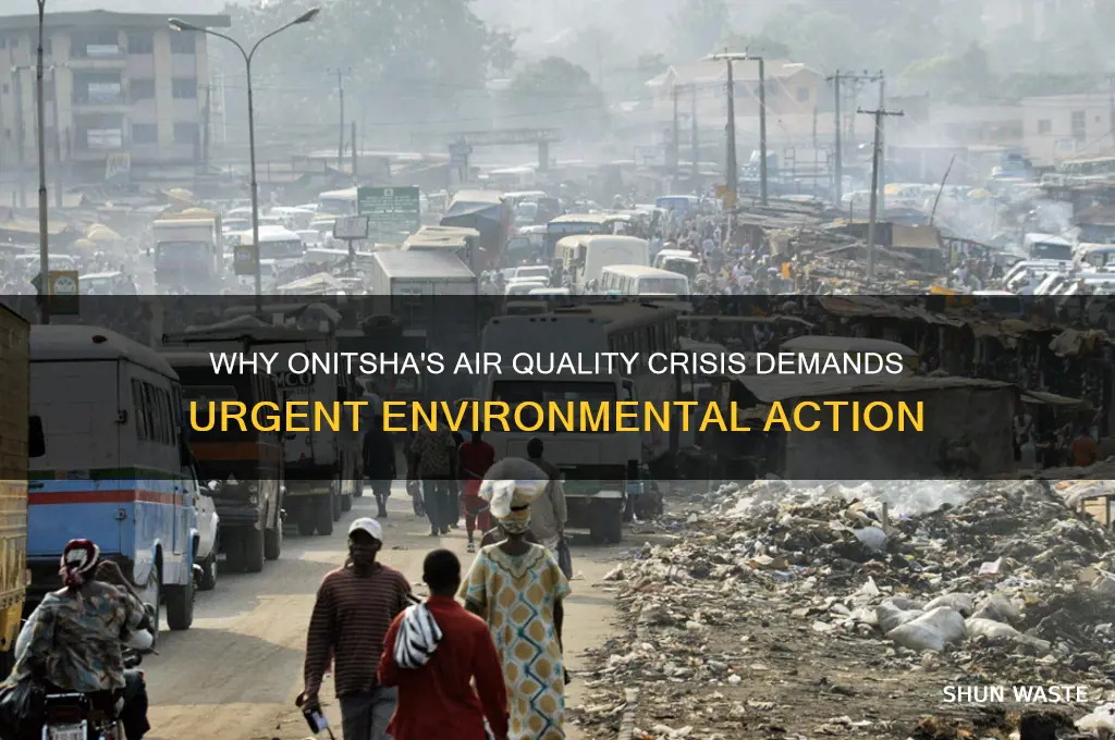 why is onitsha so polluted