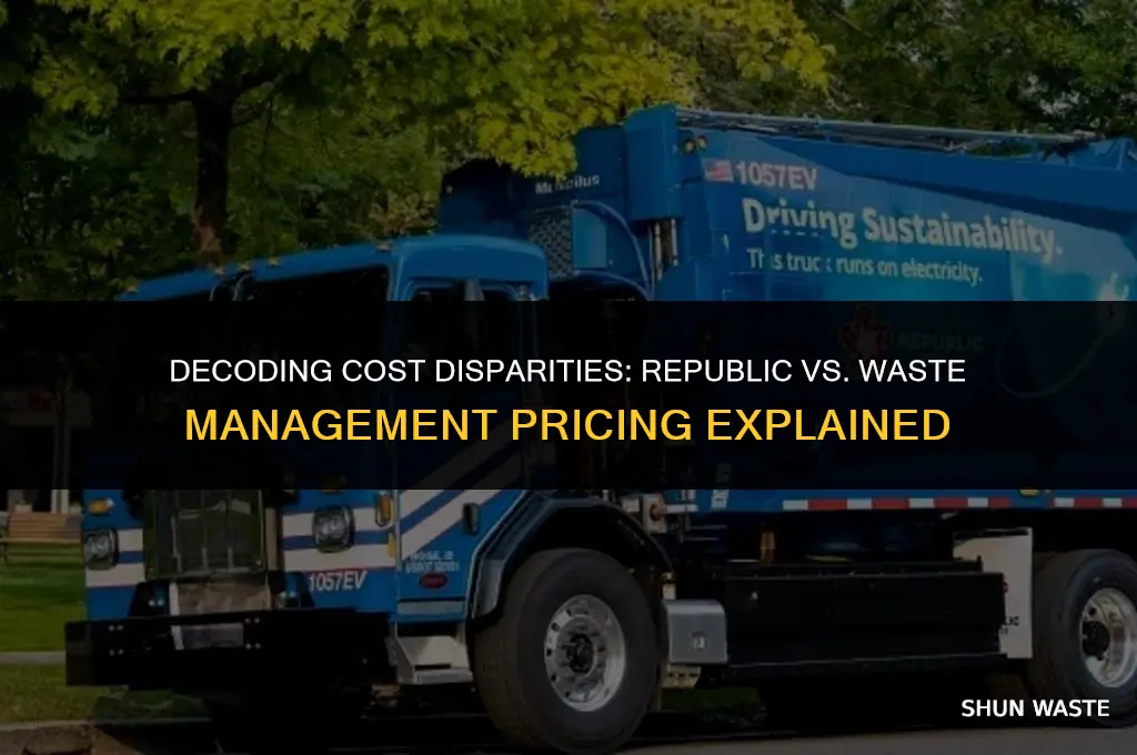 why is republic so much cheaper than waste management