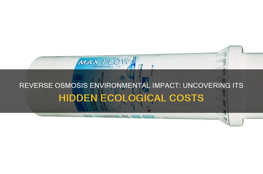why is reverse osmosis bad for the environment